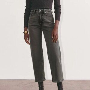 Everlane Way High Jeans - Washed Black Size 6